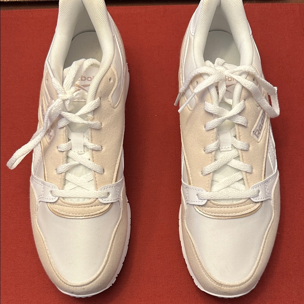Reebok Women's Ivory and White Sneakers